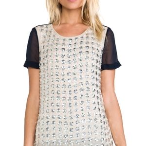 DVF Gidget Rounded Crystal Top